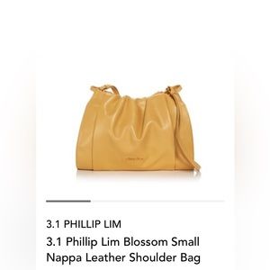 3.1 Phillip Lim BLOSSOM Sm Nappa Leather SHLDR Bag.Butterscotch/Gold.Minor Flaw